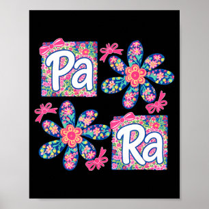 Para professional teacher first day of school back poster