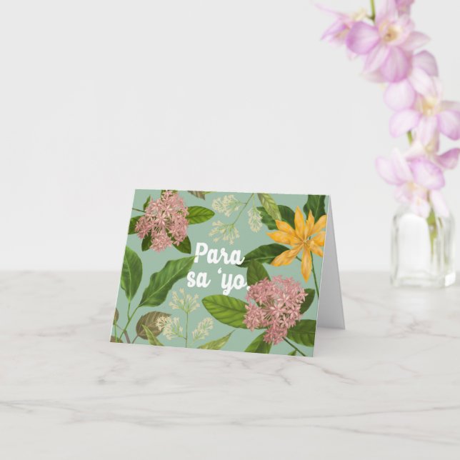 "Para sa 'yo" (For you) Philippine Flowers Card (Orchid)