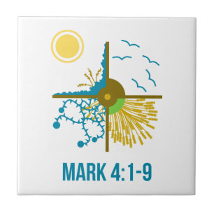 Parable of the Sower/Four Soils - Gospel of Mark Ceramic Tile