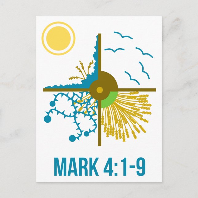 Parable of the Sower/Four Soils - Gospel of Mark Postcard (Front)