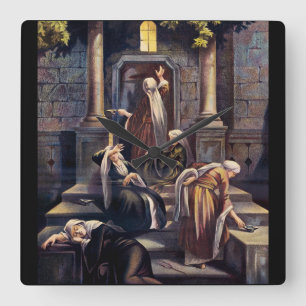 Parable of the Ten Virgins Square Wall Clock