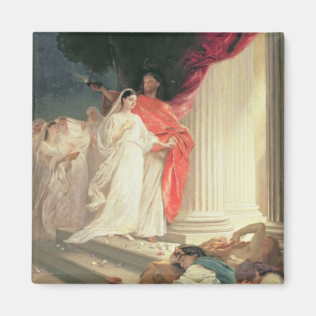 Parable of the Wise and Foolish Virgins, 1886 Magnet (Front)