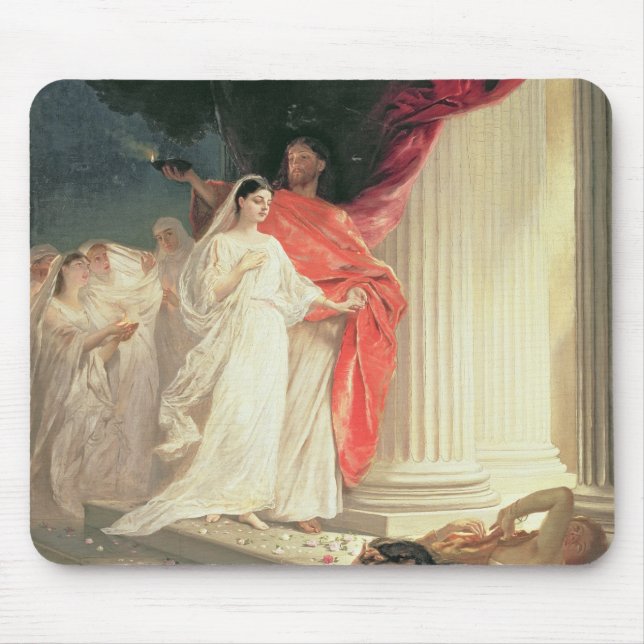 Parable of the Wise and Foolish Virgins, 1886 Mouse Pad (Front)
