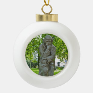 Paracelsus Monument in Salzburg Ceramic Ball Christmas Ornament