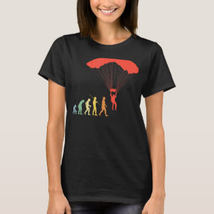 Parachute Evolution Retro Adrenaline Skydiver T-Shirt
