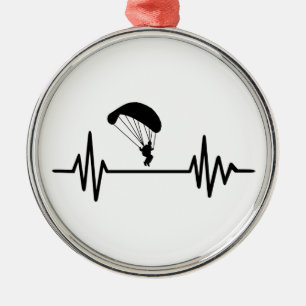 Parachute frequency metal ornament