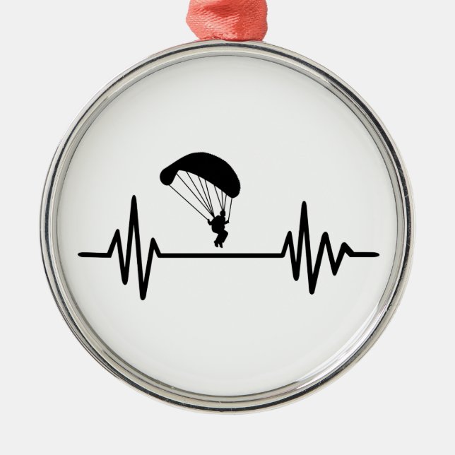 Parachute frequency metal ornament (Front)
