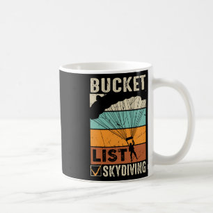 Parachute Jump Skydiver Instructor Bucket Lists Sk Coffee Mug