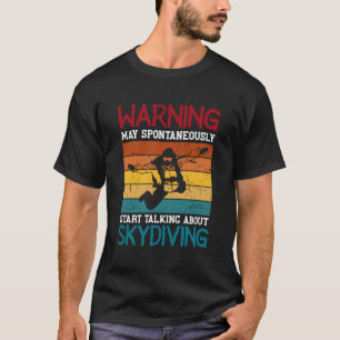 Parachute Jumper Extreme Sports Skydiving Retro Sk T-Shirt