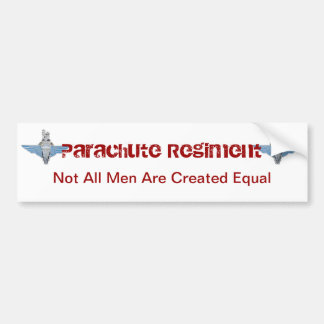 parachute regiment - equal bumper sticker