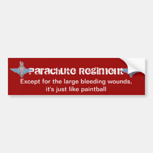 parachute regiment "paintball" sticker