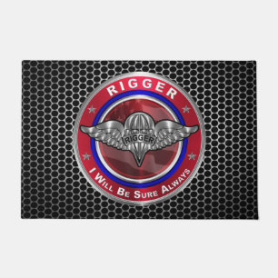 Parachute Rigger-Amazing Airborne Soldiers Doormat