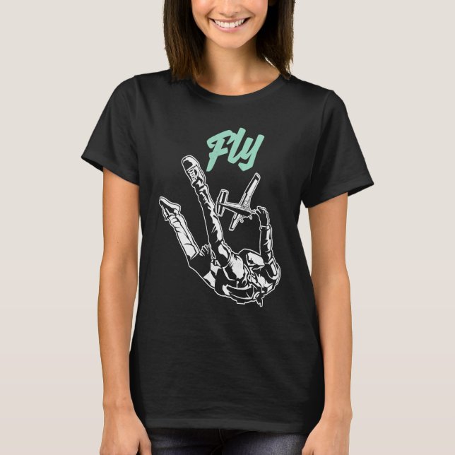 Parachute Skipping Paraglider T-Shirt (Front)