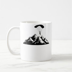 Parachute Skydiver Extreme Sport Skydiving Coffee Mug