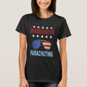 Parachuting Accessories Usa Flag Parachuting Sayi T-Shirt