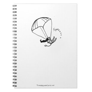 Parachuting Jaguar Artist Notebook! Notebook