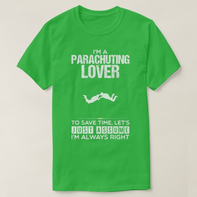 Parachuting Lover Funny Design For Gift 3 T-Shirt (Design Front)