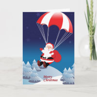 Parachuting Santa