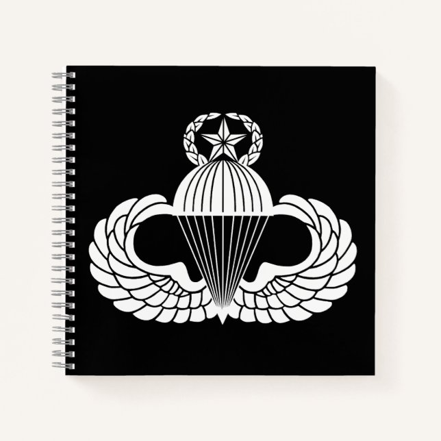 Parachutist badge, Master Notebook (Front)