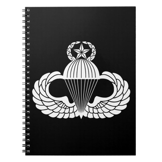 Parachutist badge, Master Notebook (Front)