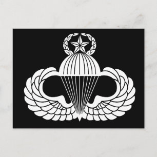 Parachutist badge, Master Postcard