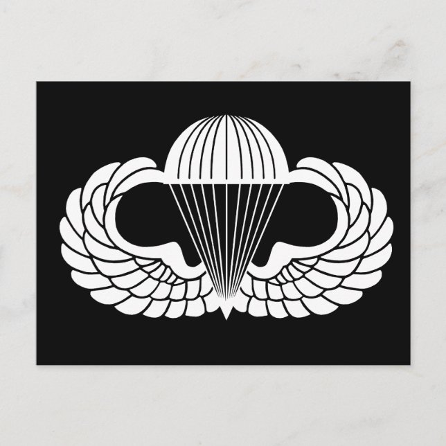 Parachutist badge postcard (Front)