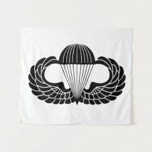 Parachutist badge tapestry