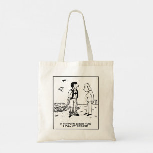 Parachutist Skydiving by Parachute has Problem Tote Bag