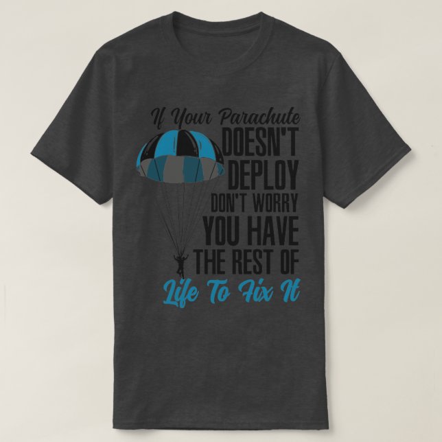 Parachutist Skydiving Extreme Air Sports2  T-Shirt (Design Front)
