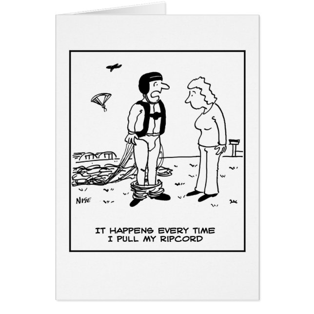 Parachutist's Trousers Fall Down. (Front)