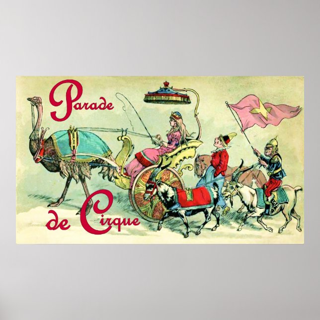 Parade de Cirque ~ Vintage Circus Poster (Front)