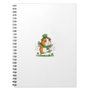 Parade Fan Guinea Pig St.Patrick's Day Notebook