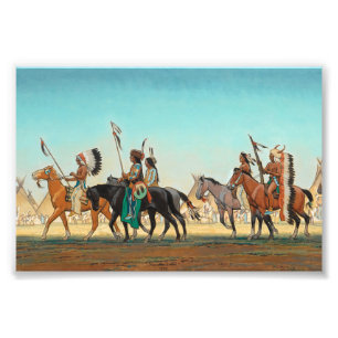 Parade of Warriors by Maynard Dixon Photo Print