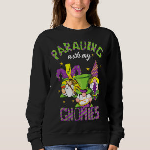 Parade Parading With My Gnomes Festival Bead Mardi Sweatshirt