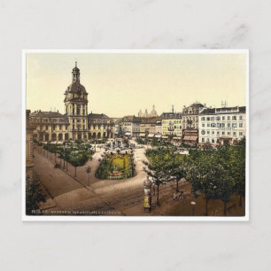 Parade Place and Kaufhaus, Karlsruhe, Baden, Germa Postcard