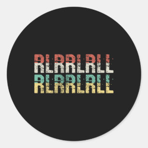 Paradiddle Drummer Gift Drumset Gift Classic Round Sticker