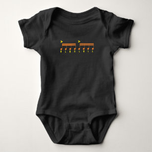 Paradiddle Drummer Sheet Music Drumming Baby Bodysuit
