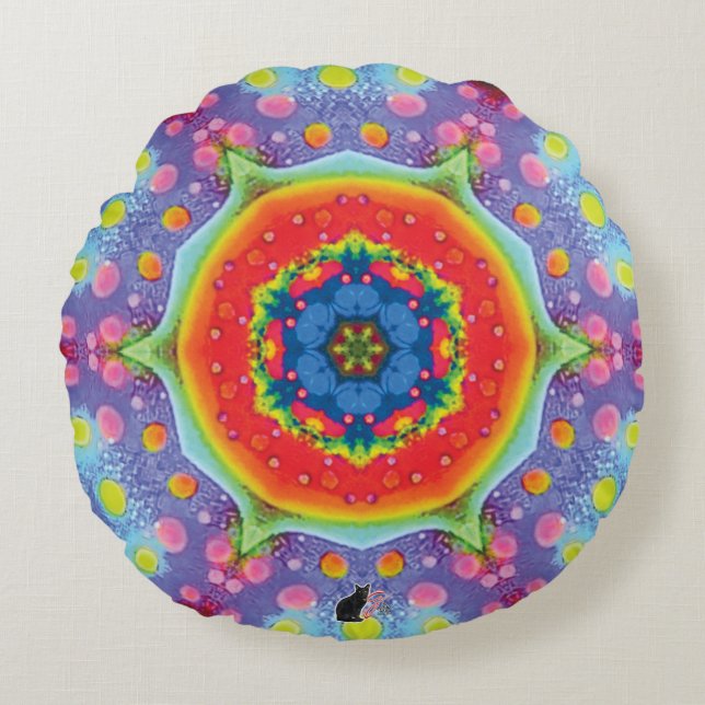 Paradigm Kaleidoscope  Round Cushion (Front)