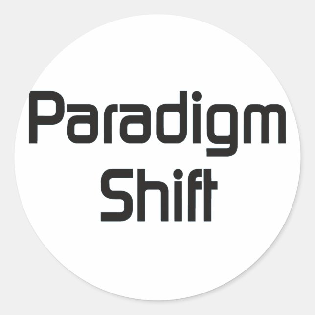 Paradigm Shift bf Classic Round Sticker (Front)