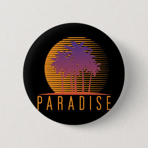 Paradise 6 Cm Round Badge