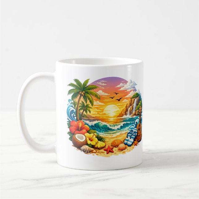 Paradise at Sunset Coffee Mug (Left)