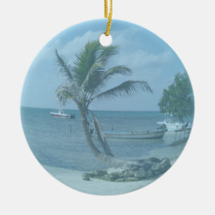 Paradise Beach Ceramic Ornament