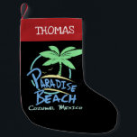 Paradise Beach Cozumel Mexico Cruise Vacation Small Christmas Stocking<br><div class="desc">Paradise Beach Cozumel Mexico Cruise Vacation Christmas Stocking.</div>