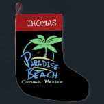 Paradise Beach Cozumel Mexico Cruise Vacation Small Christmas Stocking<br><div class="desc">Paradise Beach Cozumel Mexico Cruise Vacation Christmas Stocking.</div>