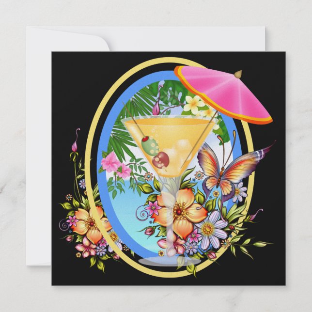 Paradise Beach Invitation (Front)