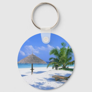 Paradise beach key ring