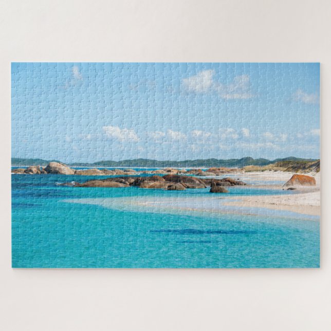 Paradise Beach Sea Greens Pool, 1014 pieces Jigsaw Puzzle (Horizontal)
