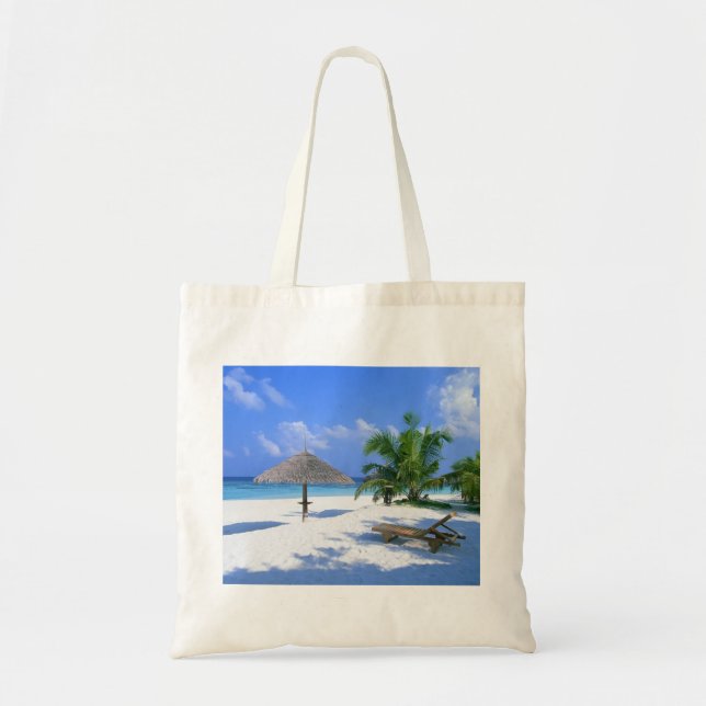 Paradise beach tote bag (Front)