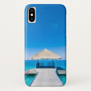 Paradise Beach   Tropical Resort, Maldives iPhone X Case
