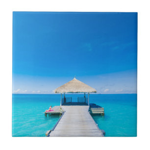 Paradise Beach Tropical Resort, Maldives Ceramic Tile